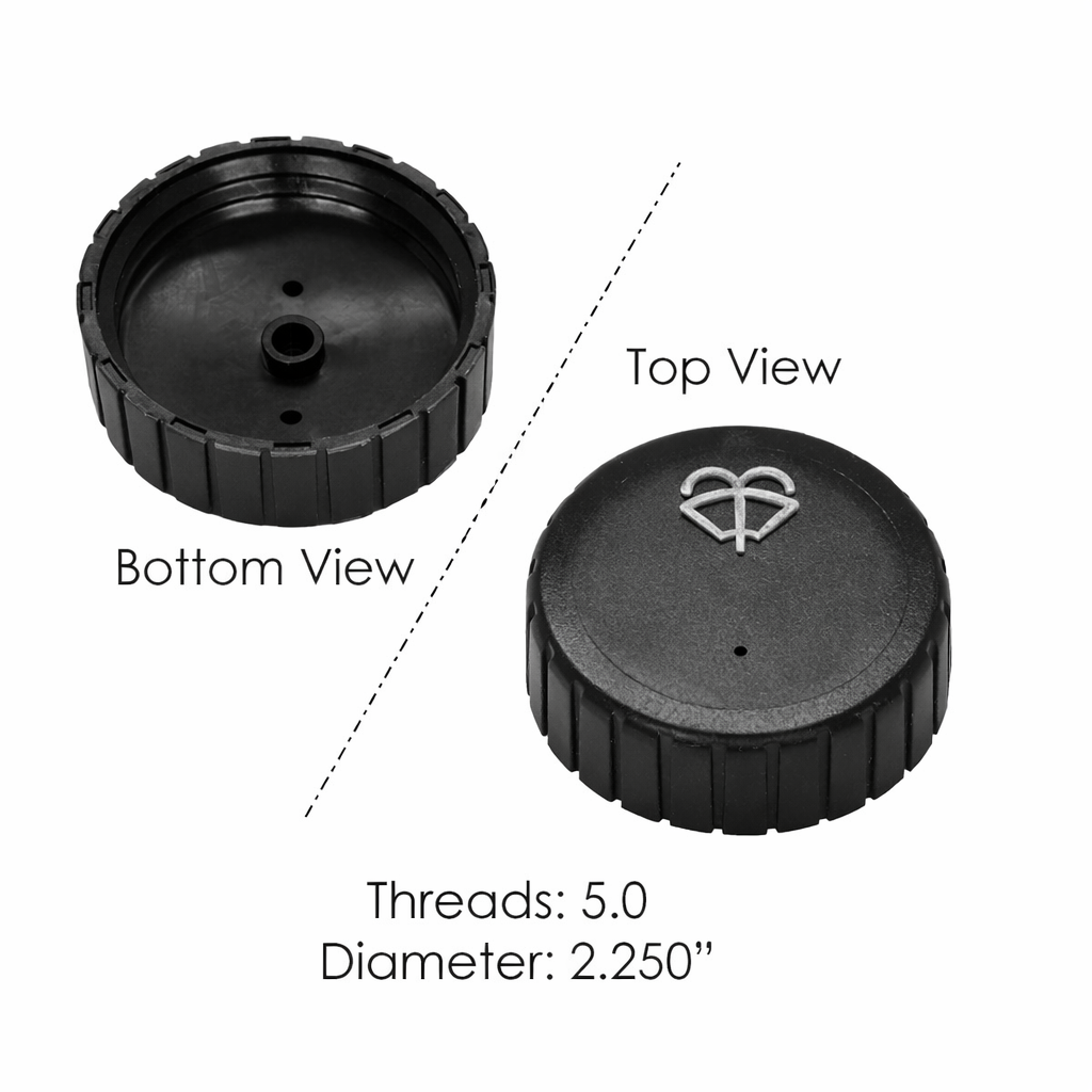 Windshield Washer Cap for IHC – Vented Fill Cap – Compatible with OEM 063368 2508669C1