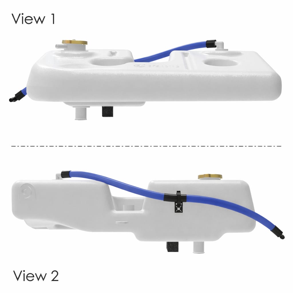 Coolant Reservoir for Sterling A and L Series 1999-2004 – Includes 572.2018 Cap 10 PSI – Compatible with OEM A0523573000