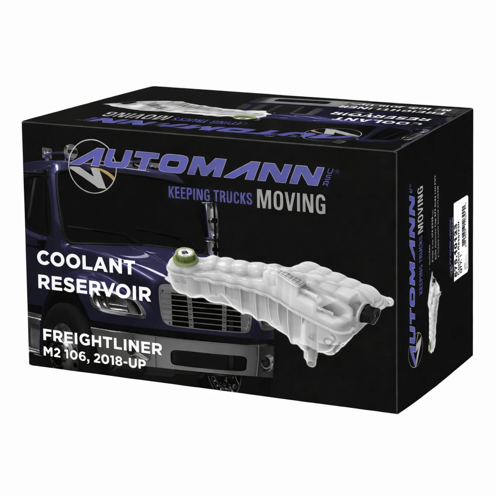 Coolant Reservoir for Freightliner M2-106 2018-Newer – Includes Sensor 577.46316 and Caps 572.2044 572.2045 – Compatible with OEM A0533753000