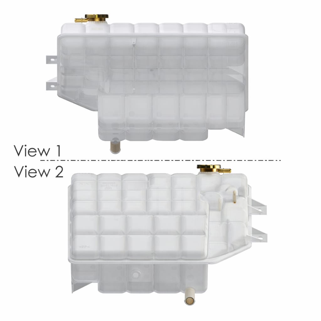 Coolant Surge Tank for Freightliner FLH Argosy – Use with Cap 572.2018 – Compatible with OEM 0517750000 0517750001 0517750002