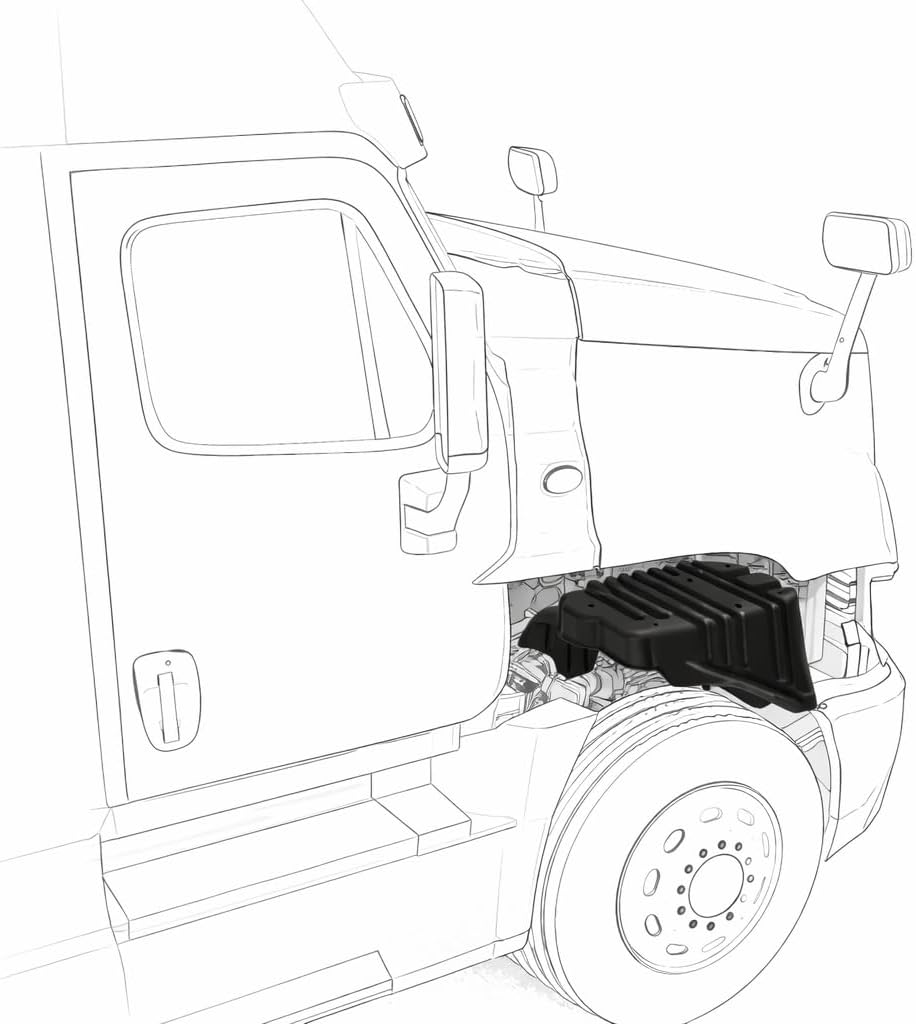 Inner Fender RH Freightliner P3 – Compatible with OEM 1715486003
