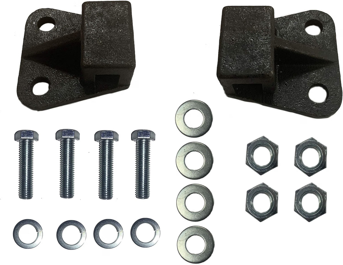 Mud Flap Mounting Bracket Kit Compatible with 5/8in Square Stock Hangers – 2in Mounting Centers – Hardware Included – Compatible with Betts B600L – B600R – Fleet Engineers 03100893