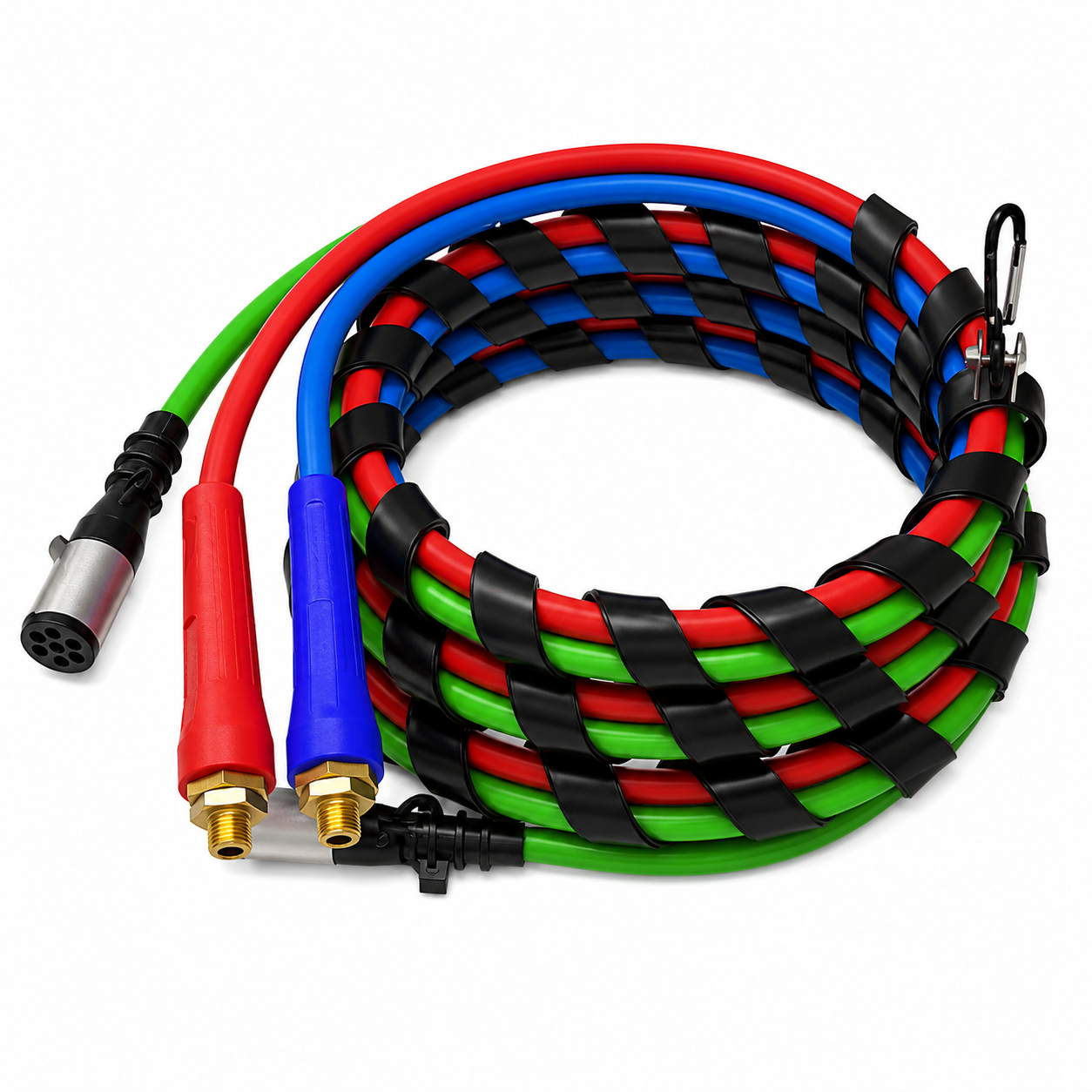AirPower 3-in-1 Line 15ft Compatible with Universal Applications – Air & ABS Combination Assembly – Spiral Wrapped – Compatible with 13A1501, 302170