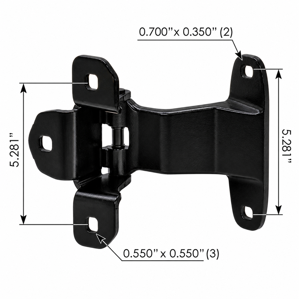 Door Hinge Upper LH RH Pack of 2 for Freightliner Cascadia – Heavy Duty Door Hinge – Compatible with OEM A18-51155-000 A18-68553-000