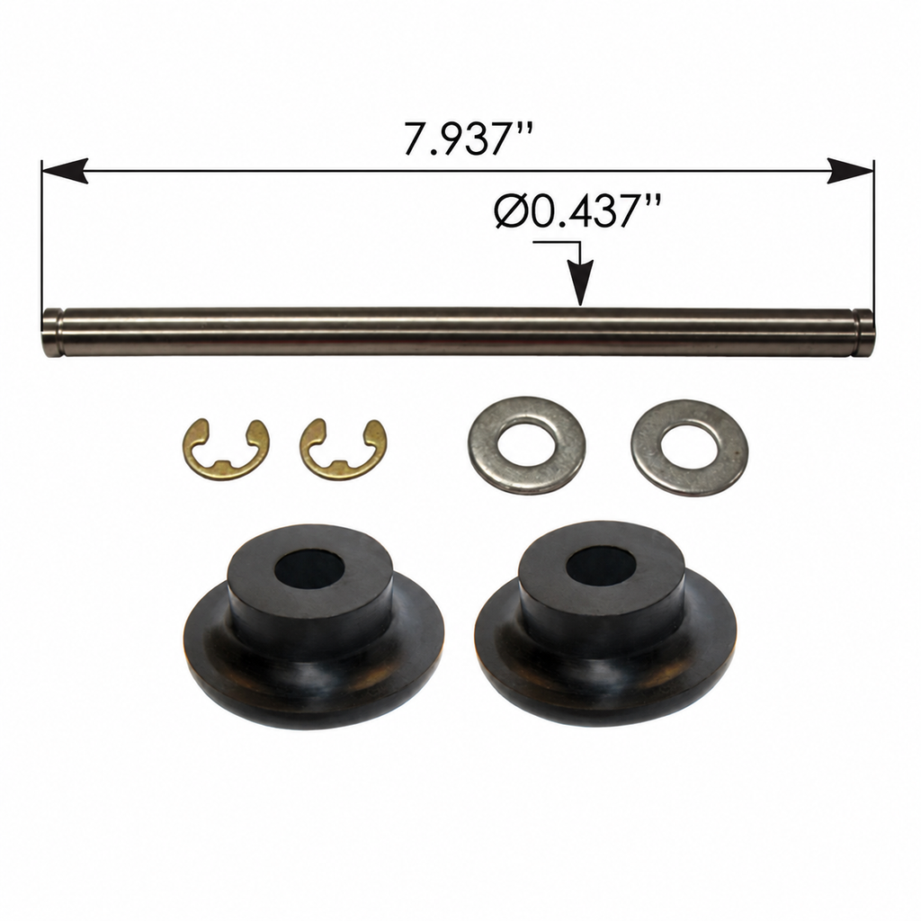 Exhaust Clamp Assembly Mount 5in Stack Compatible with Peterbilt 388 & 389 – Includes Exhaust Bushing Kit & Exhaust Mount – M161033005