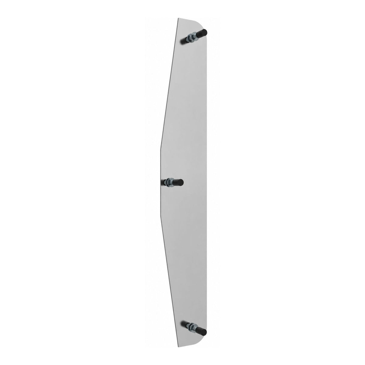 Mud Flap Bottom Plate Chrome Pair 24in x 4in – Mud Flap Weight with Welded Studs