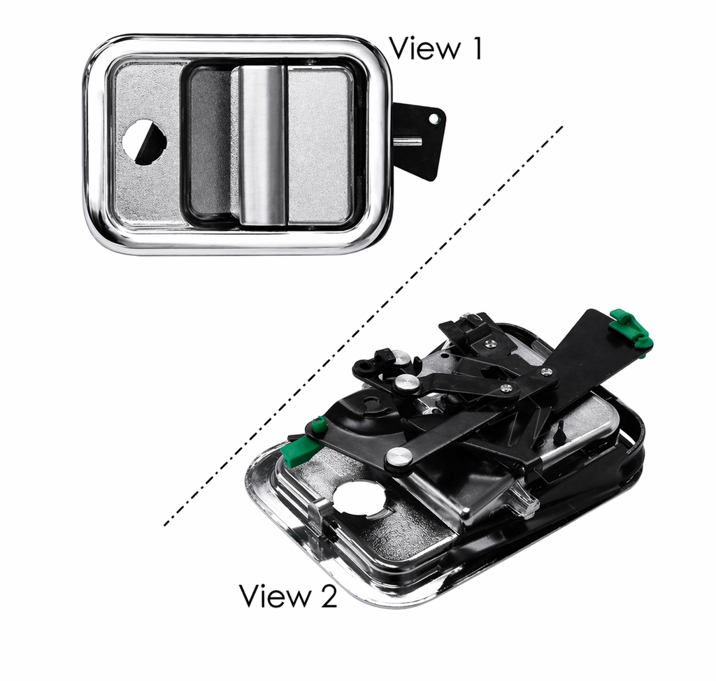 Exterior Door Handle LH and RH for Freightliner Columbia FLC FLD – Replacement Handles – Compatible with OEM 42365 A1839542000 A1842228000 S18307 42366 A1839542001 A1842228001 S18053