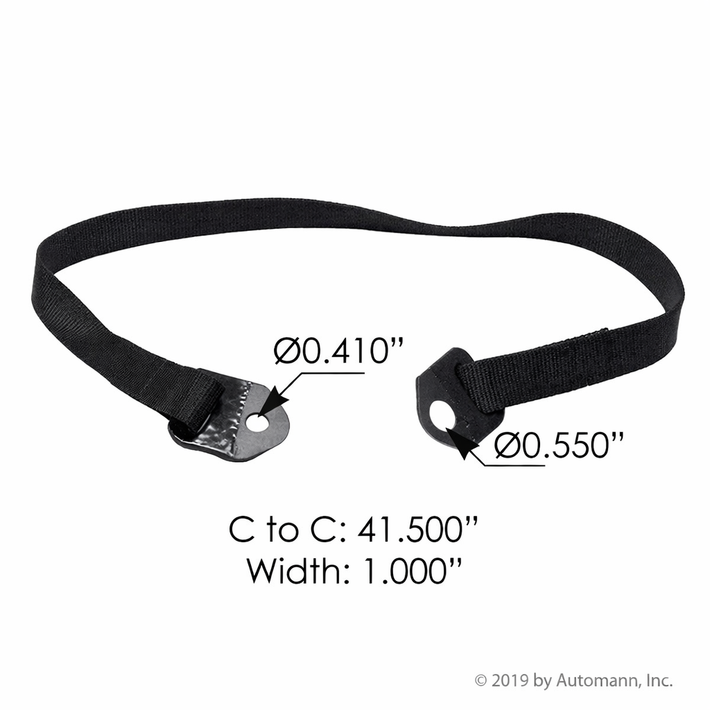 Hood Strap 41.50in 1054mm for Freightliner Cascadia – Heavy Duty Hood Restraint Strap – Compatible with OEM A1712994003 A1720380008